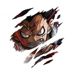 One Piece anime car sticker 13cm