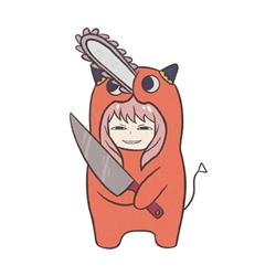 chainsaw man anime car sticker 13cm