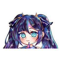 Genshin Impact anime car sticker 13cm