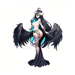overload anime car sticker 13cm