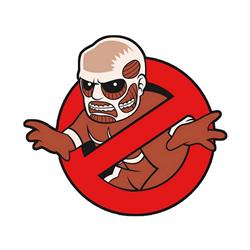 Attack on Titan anime car sticker 13cm