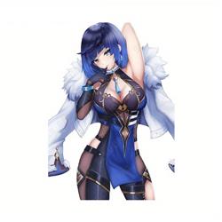 Genshin Impact anime car sticker 13cm