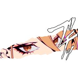 chainsaw man anime car sticker 13cm