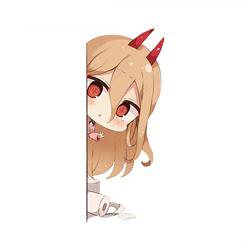 chainsaw man anime car sticker 13cm