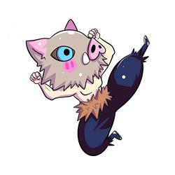 Demon slayer kimets anime car sticker 13cm