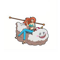 One Piece anime car sticker 13cm