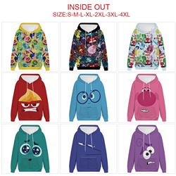 Inside out anime hoodie