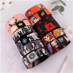 Demon slayer kimets anime elastic wrist strap 5pcs a set