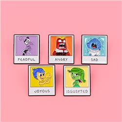 Inside out anime pin
