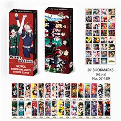 My Hero Academia anime bookmark 62pcs a set