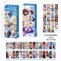 Genshin Impact anime bookmark 62pcs a set