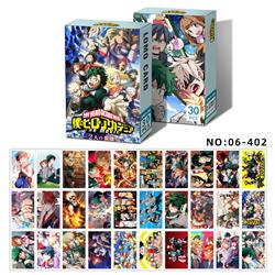 My Hero Academia anime lomo cards 30pcs a set