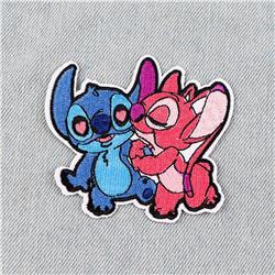 stitch anime embroidered fabric patch 10pcs a set