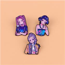 Kpop demon hunters anime pin