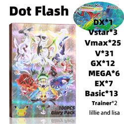 Pokemon anime cards 100Pcs Glory Pack