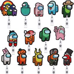 Among Us anime embroidered easy pull buckle