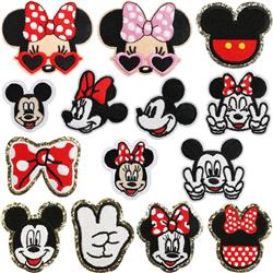 Disney anime embroidered fabric patch 10pcs a set