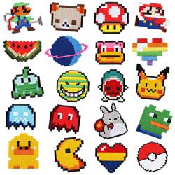 Super Mario anime embroidered fabric patch 10pcs a set