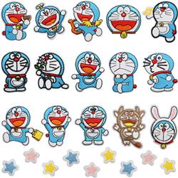 Doraemon anime embroidered fabric patch 10pcs a set