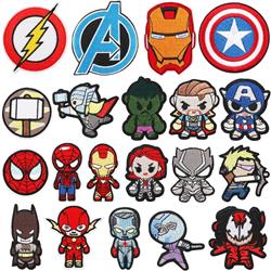 spider man anime embroidered fabric patch 10pcs a set