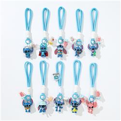 stitch anime keychain 10pcs a set