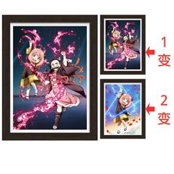 SPY×FAMILY anime 3d poster painting with frame