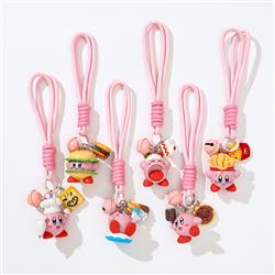 Kirby anime keychain 6pcs a set
