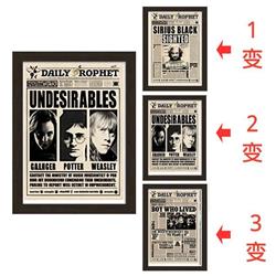 Harry Potter anime 3d poster painting with frame