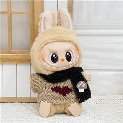 Labubu anime 17cm doll change clothes (only clothes)