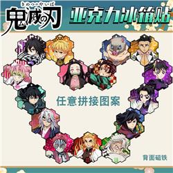 Demon slayer kimets anime refrigerator magnet keychain