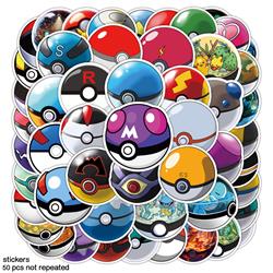 Pokemon anime stickers 50pcs a set
