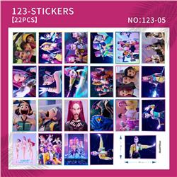 Kpop demon hunters anime sticker 22pcs a set 6x8cm