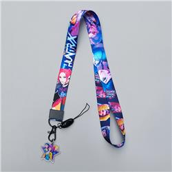 Kpop demon hunters anime lanyard phonestrap