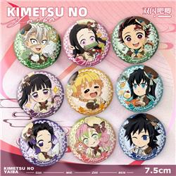 Demon slayer kimets anime pin 75mm