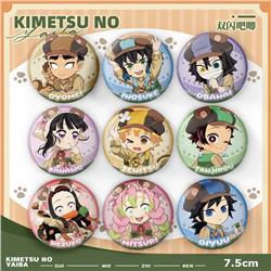 Demon slayer kimets anime pin 75mm