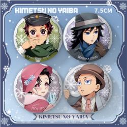 Demon slayer kimets anime pin 75mm