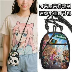 Zootopia anime messenger bag 13*10*4cm