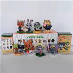 Zootopia anime figure 10cm 8pcs a set