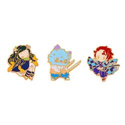 Demon slayer kimets anime pin