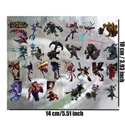 league of legends anime 3D waterproof sticker