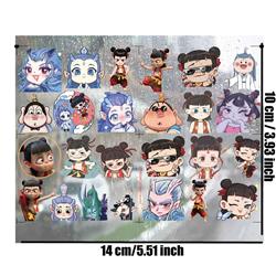 Ne Zha anime 3D waterproof sticker