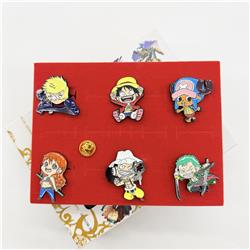 One Piece anime pin set