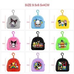 Kuromi anime plush bag