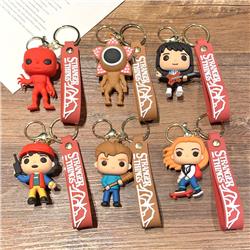 Stranger things anime keychain