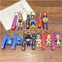 Kpop demon hunters anime keychain