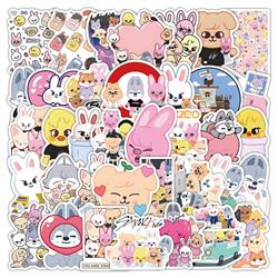 Straykids anime stickers 50pcs a set