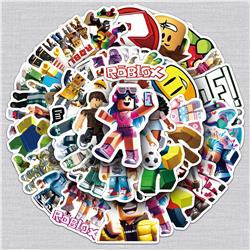 roblox anime waterproof stickers 50pcs a set