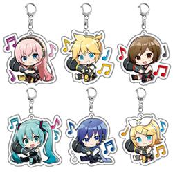 Hatsune Miku anime keychain