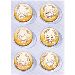 Honkai: Star Rail anime pin 6pcs a set 25mm