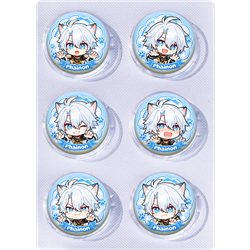Honkai: Star Rail anime pin 6pcs a set 25mm